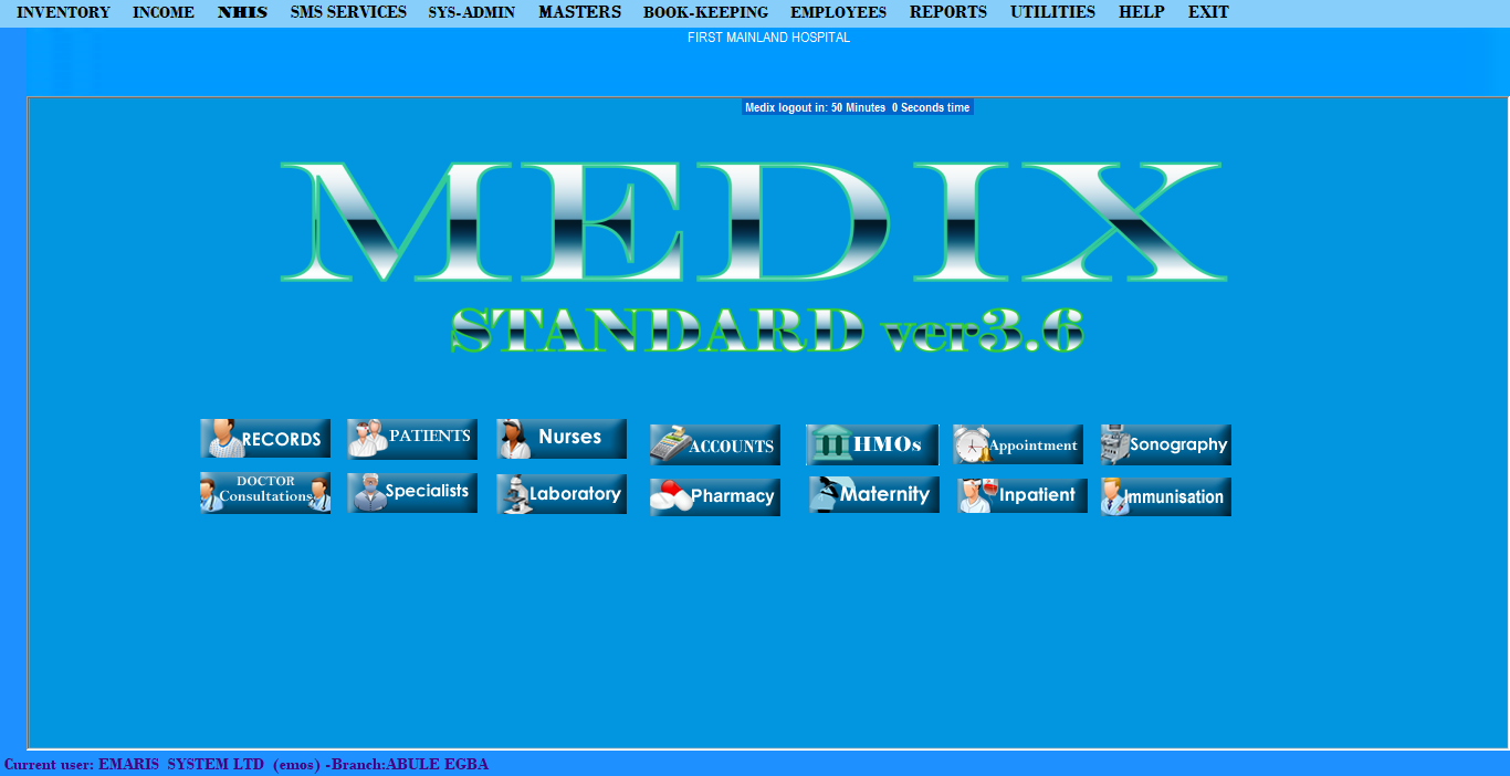 MEDIX STANDARD Screenshot